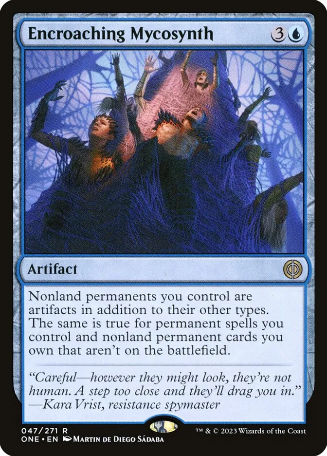 2023 Phyrexia: All Will Be One Encroaching Mycosynth rare #47 rare card image