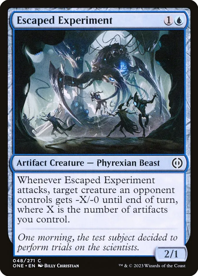 2023 Phyrexia: All Will Be One Escaped Experiment [Foil] common #48 common card image
