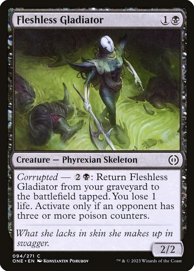 2023 Phyrexia: All Will Be One Fleshless Gladiator common #94 common card image