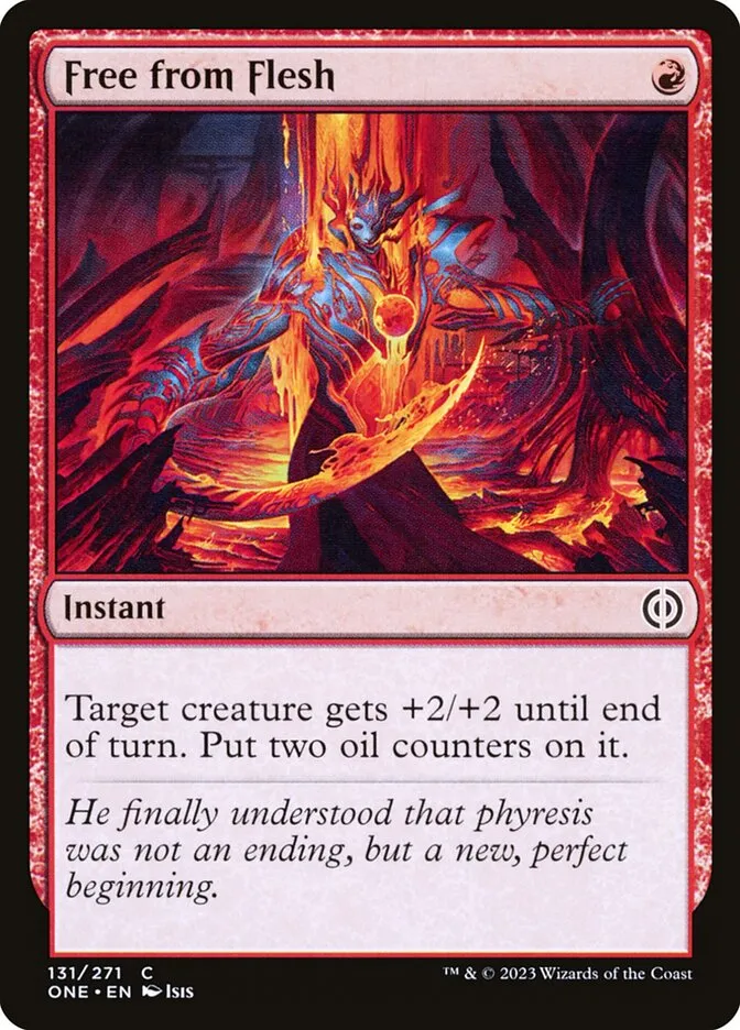 2023 Phyrexia: All Will Be One Free from Flesh [Foil] common #131 common card image