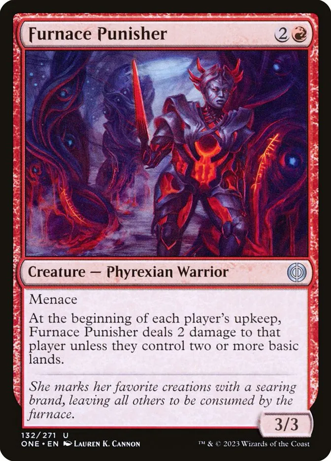 2023 Phyrexia: All Will Be One Furnace Punisher #132 uncommon card image