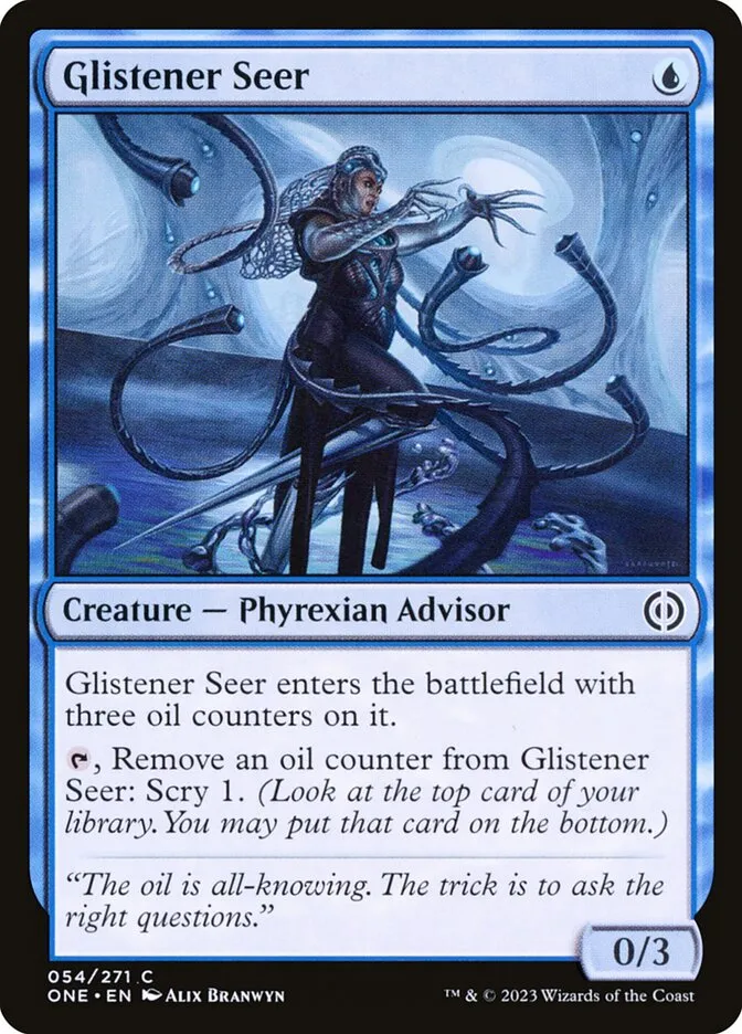 2023 Phyrexia: All Will Be One Glistener Seer common #54 common card image