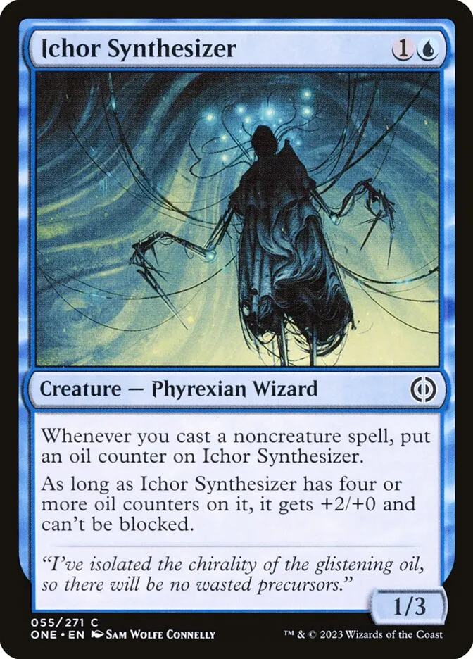 2023 Phyrexia: All Will Be One Ichor Synthesizer [Foil] common #55 common card image