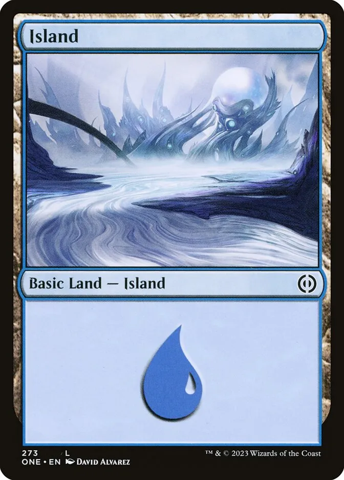 2023 Phyrexia: All Will Be One Island common #273 common card image