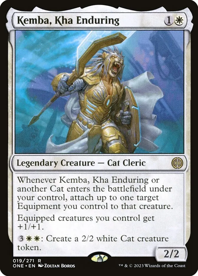 2023 Phyrexia: All Will Be One Kemba, Kha Enduring rare #19 rare card image