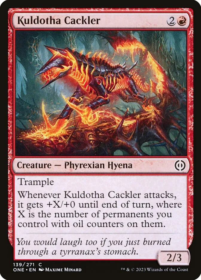 2023 Phyrexia: All Will Be One Kuldotha Cackler common #139 common card image
