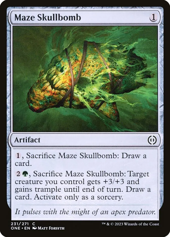 2023 Phyrexia: All Will Be One Maze Skullbomb #231 common card image