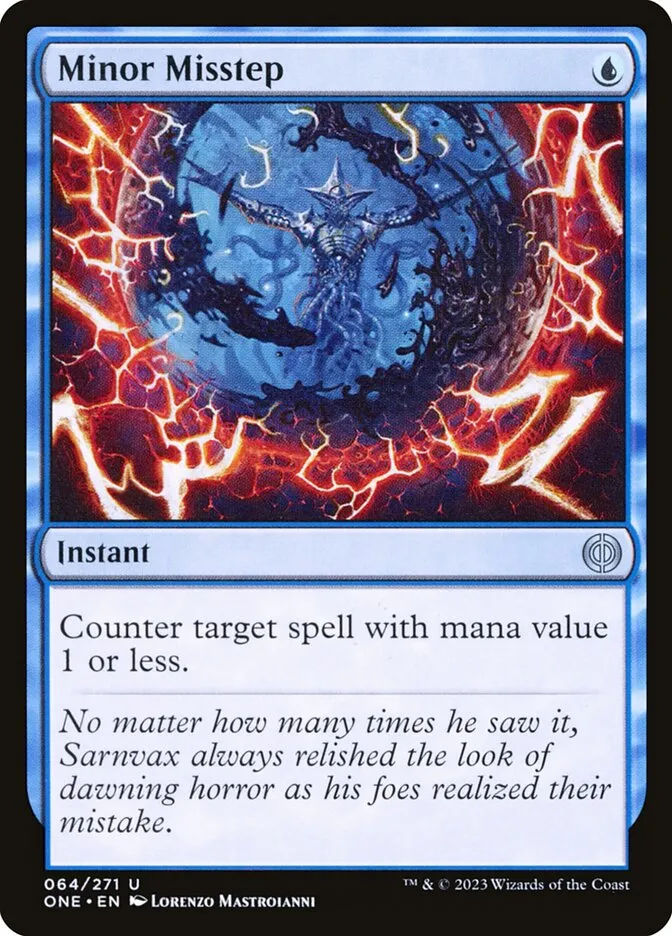 2023 Phyrexia: All Will Be One Minor Misstep uncommon #64 uncommon card image