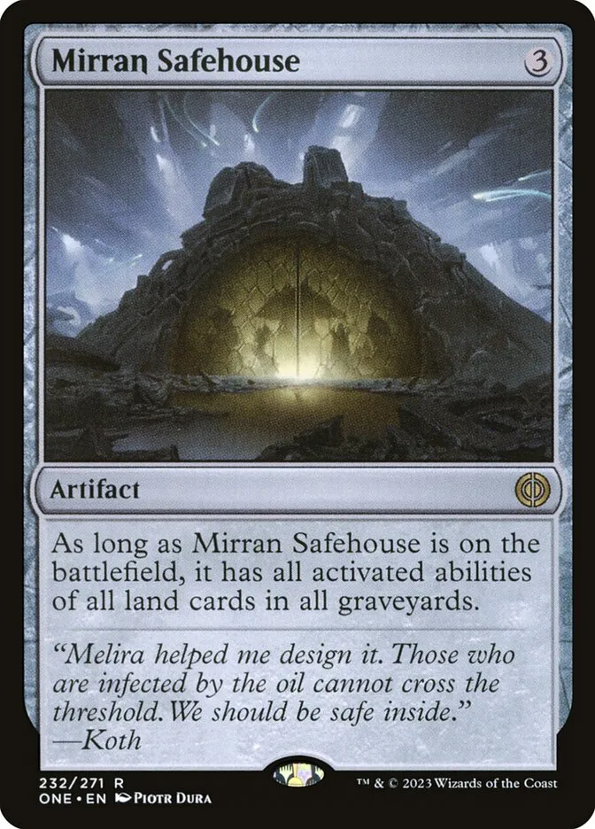 2023 Phyrexia: All Will Be One Mirran Safehouse #232 rare card image