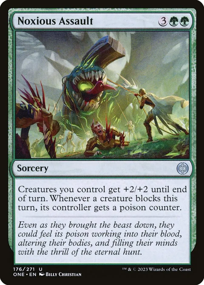 2023 Phyrexia: All Will Be One Noxious Assault #176 uncommon card image