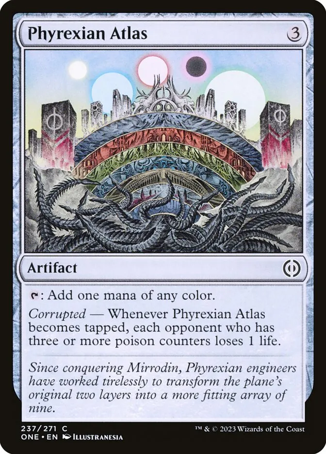 2023 Phyrexia: All Will Be One Phyrexian Atlas #237 common card image