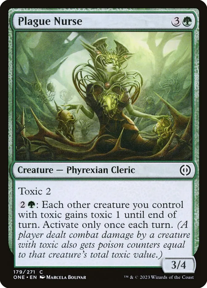 2023 Phyrexia: All Will Be One Plague Nurse #179 common card image