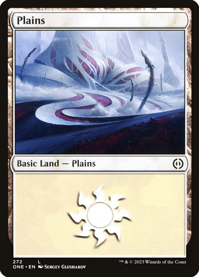 2023 Phyrexia: All Will Be One Plains common #272 common card image