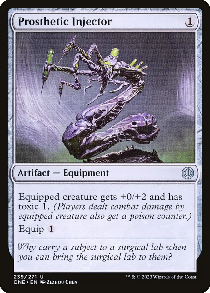 2023 Phyrexia: All Will Be One Prosthetic Injector uncommon #239 uncommon card image