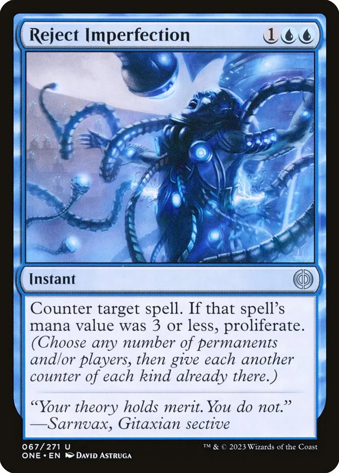 2023 Phyrexia: All Will Be One Reject Imperfection [Foil] uncommon #67 uncommon card image