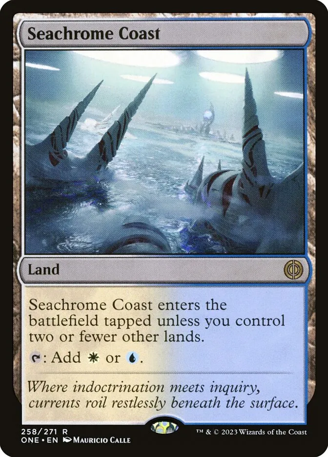 2023 Phyrexia: All Will Be One Seachrome Coast #258 rare card image