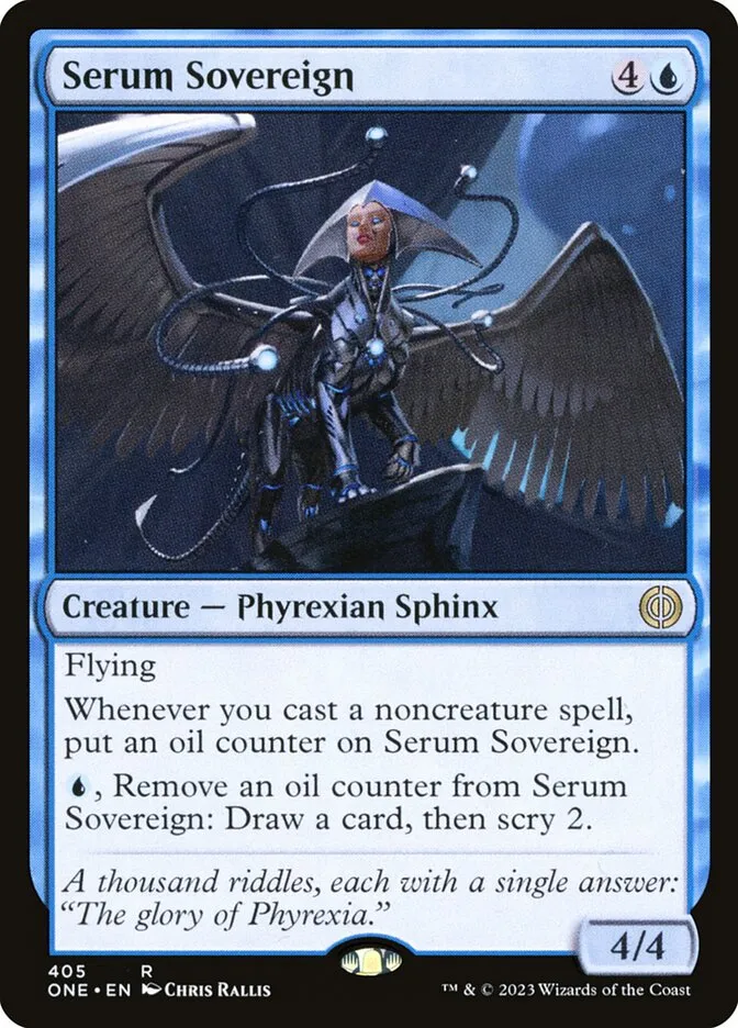 2023 Phyrexia: All Will Be One Serum Sovereign [Jumpstart] rare #405 rare card image