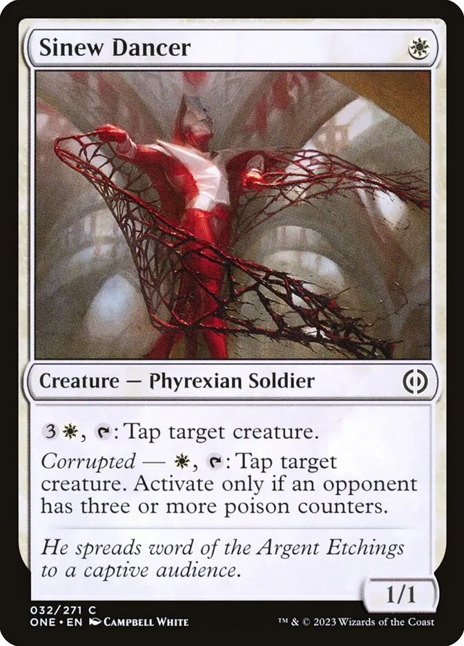 2023 Phyrexia: All Will Be One Sinew Dancer common #32 common card image
