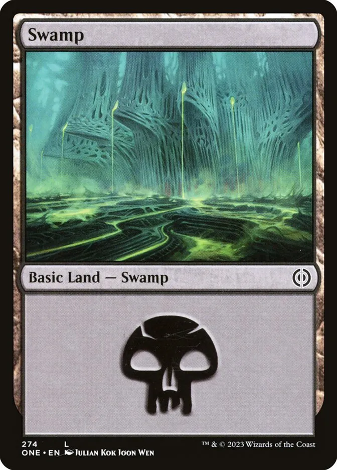 2023 Phyrexia: All Will Be One Swamp common #274 common card image