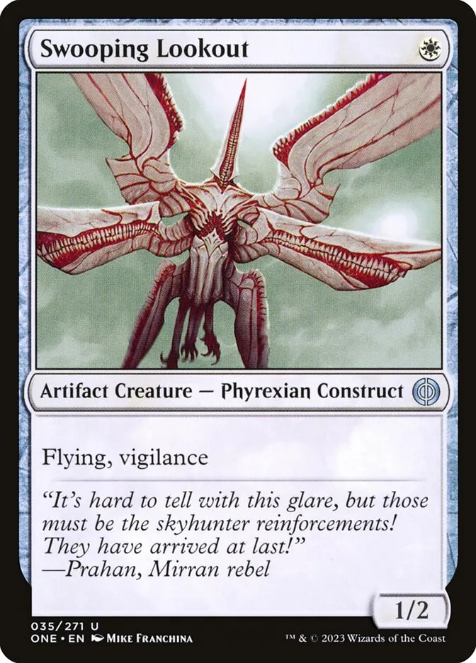 2023 Phyrexia: All Will Be One Swooping Lookout uncommon #35 uncommon card image