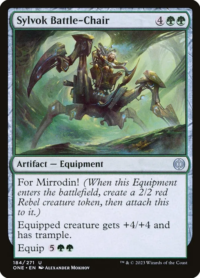2023 Phyrexia: All Will Be One Sylvok Battle-Chair #184 uncommon card image