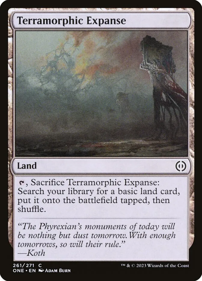 2023 Phyrexia: All Will Be One Terramorphic Expanse #261 common card image