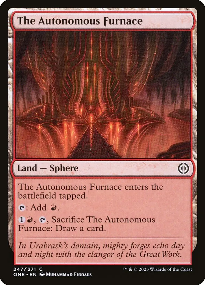 2023 Phyrexia: All Will Be One The Autonomous Furnace #247 common card image