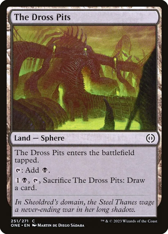 2023 Phyrexia: All Will Be One The Dross Pits #251 common card image