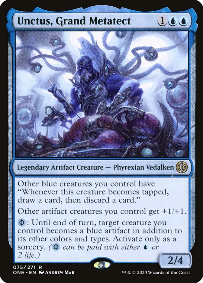 2023 Phyrexia: All Will Be One Unctus, Grand Metatect #75 rare card image