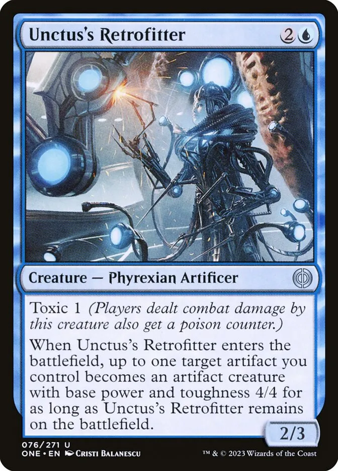 2023 Phyrexia: All Will Be One Unctus's Retrofitter uncommon #76 uncommon card image