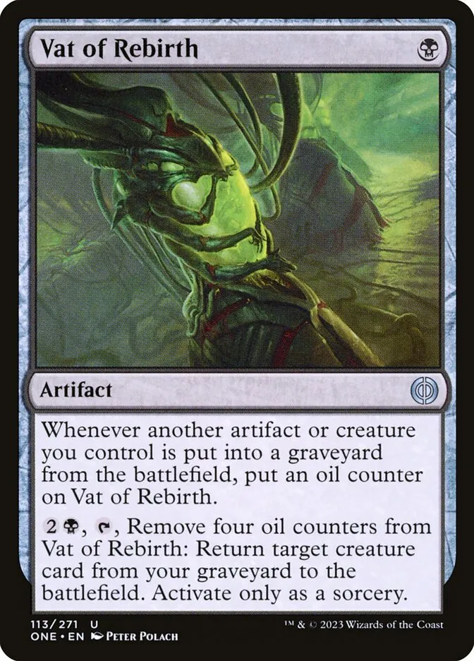 2023 Phyrexia: All Will Be One Vat of Rebirth [Foil] uncommon #113 uncommon card image