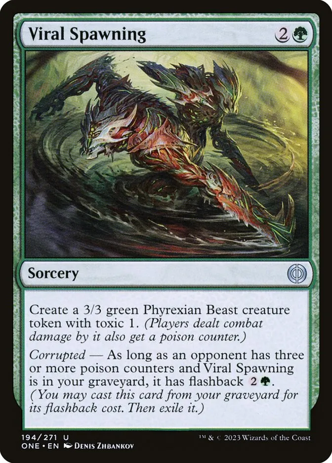 2023 Phyrexia: All Will Be One Viral Spawning #194 uncommon card image