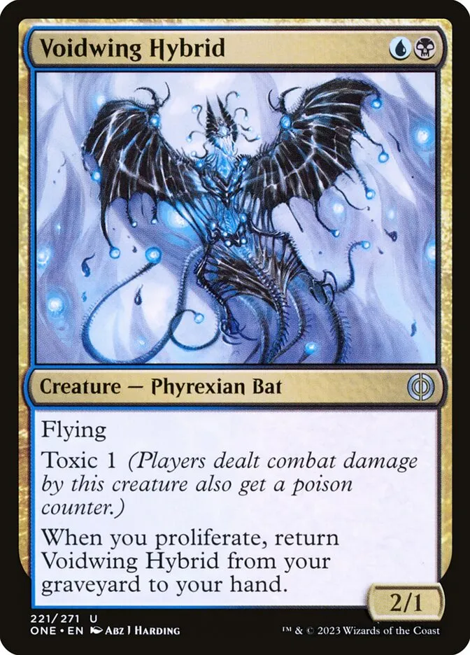 2023 Phyrexia: All Will Be One Voidwing Hybrid #221 uncommon card image
