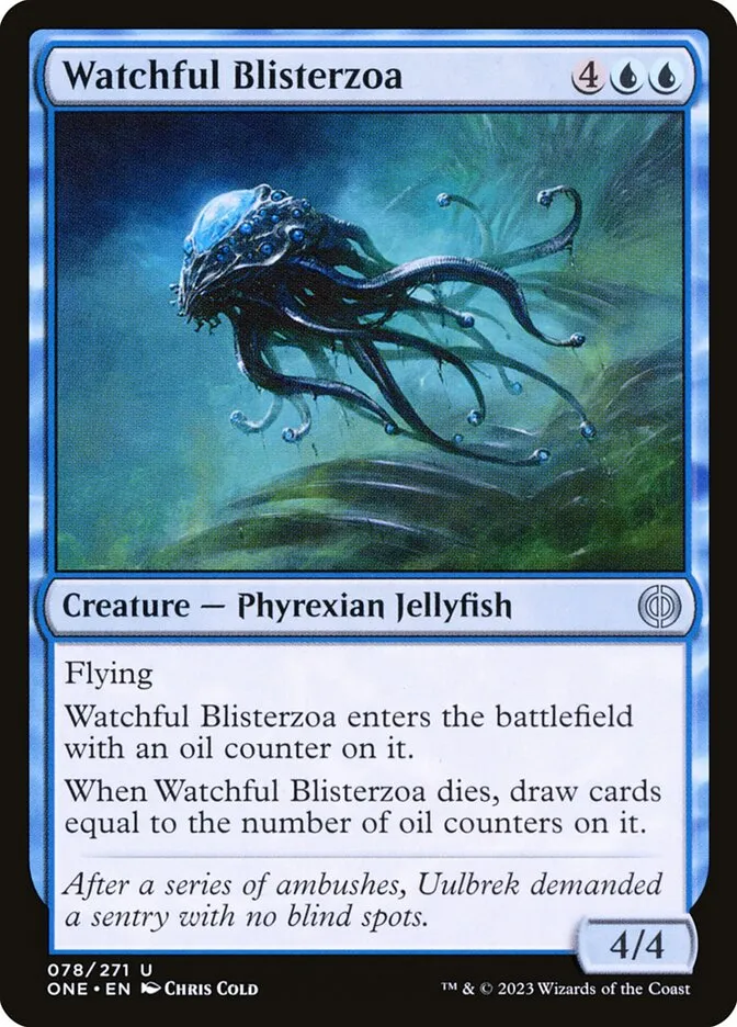 2023 Phyrexia: All Will Be One Watchful Blisterzoa #78 uncommon card image