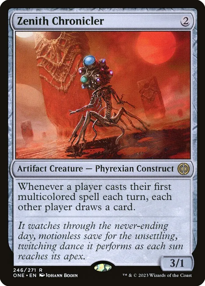 2023 Phyrexia: All Will Be One Zenith Chronicler #246 rare card image
