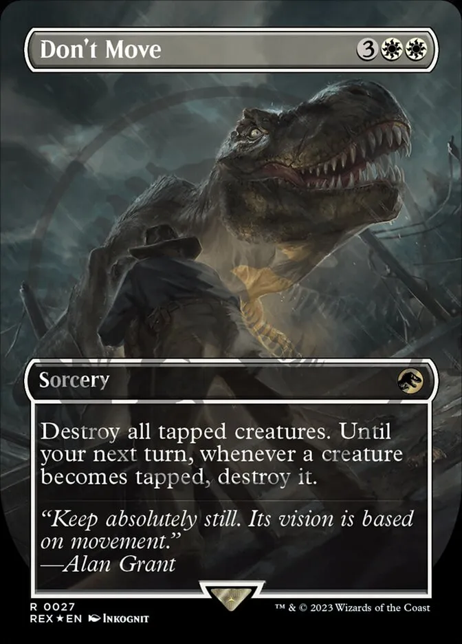 2023 Jurassic World Collection Don't Move #27 rare card image