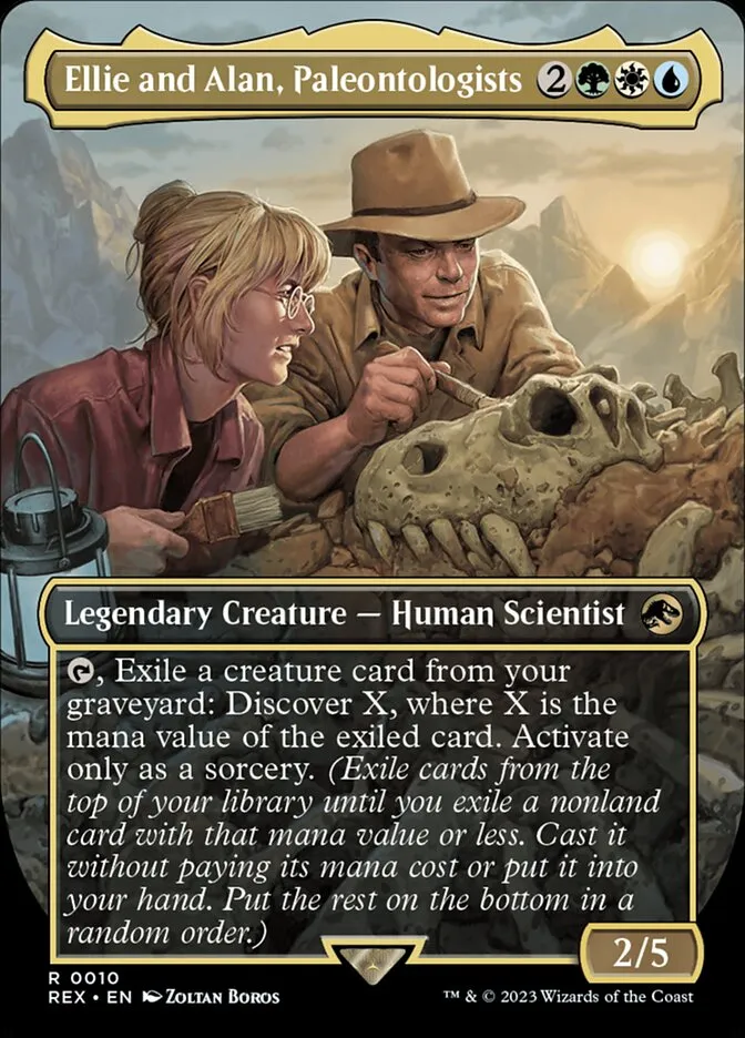 2023 Jurassic World Collection Ellie and Alan, Paleontologists rare #10 rare card image