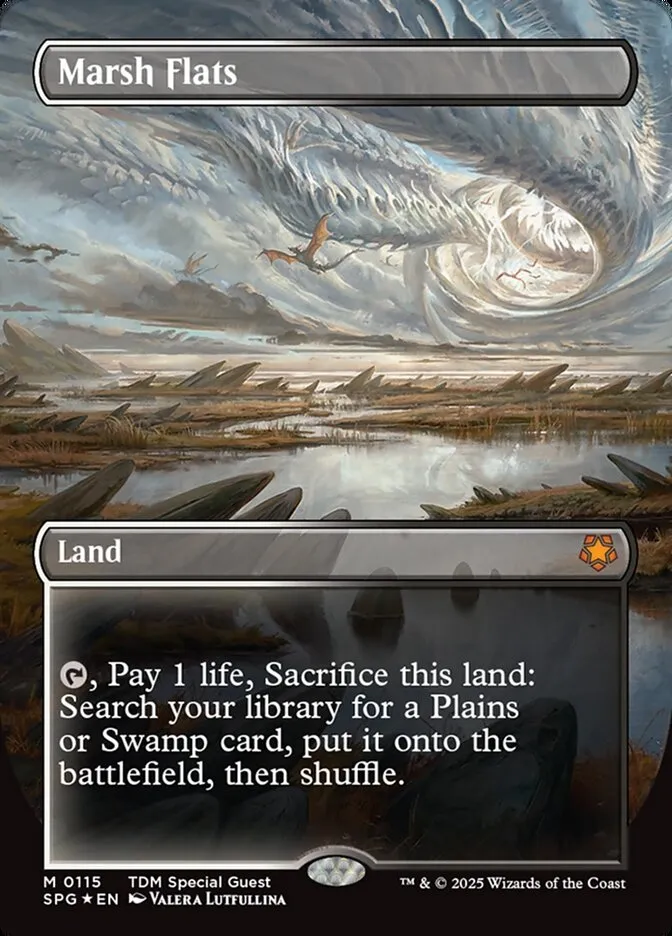 2023 Special Guests Marsh Flats [Dragonscale Foil] mythic #115 mythic card image