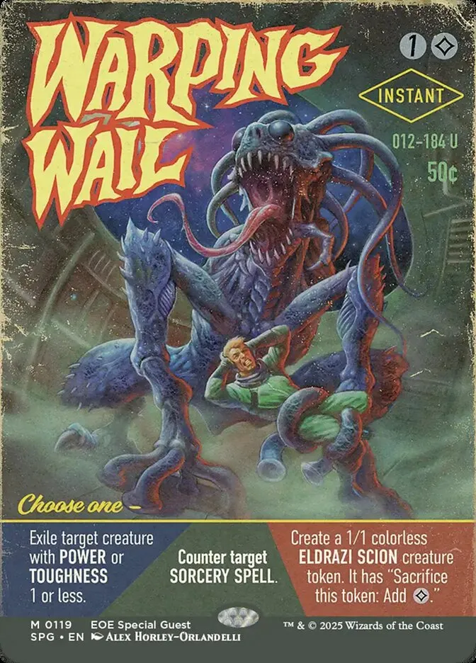 2023 Special Guests Warping Wail #119 mythic card image