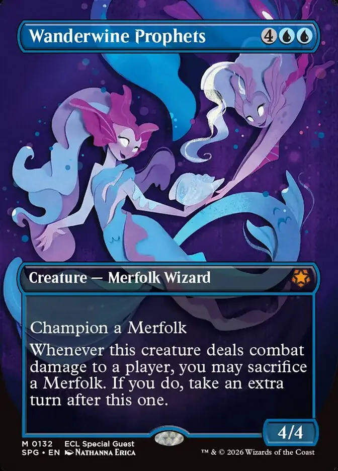 2023 Special Guests Wanderwine Prophets [Borderless] mythic #132 mythic card image