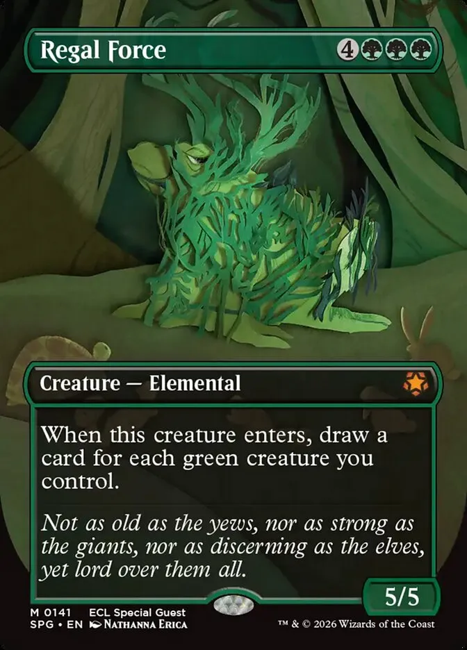 2023 Special Guests Regal Force [Borderless] mythic #141 mythic card image