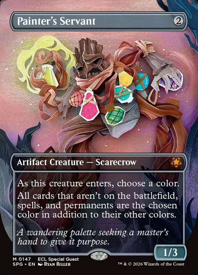2023 Special Guests Painter's Servant [Borderless] mythic #147 mythic card image