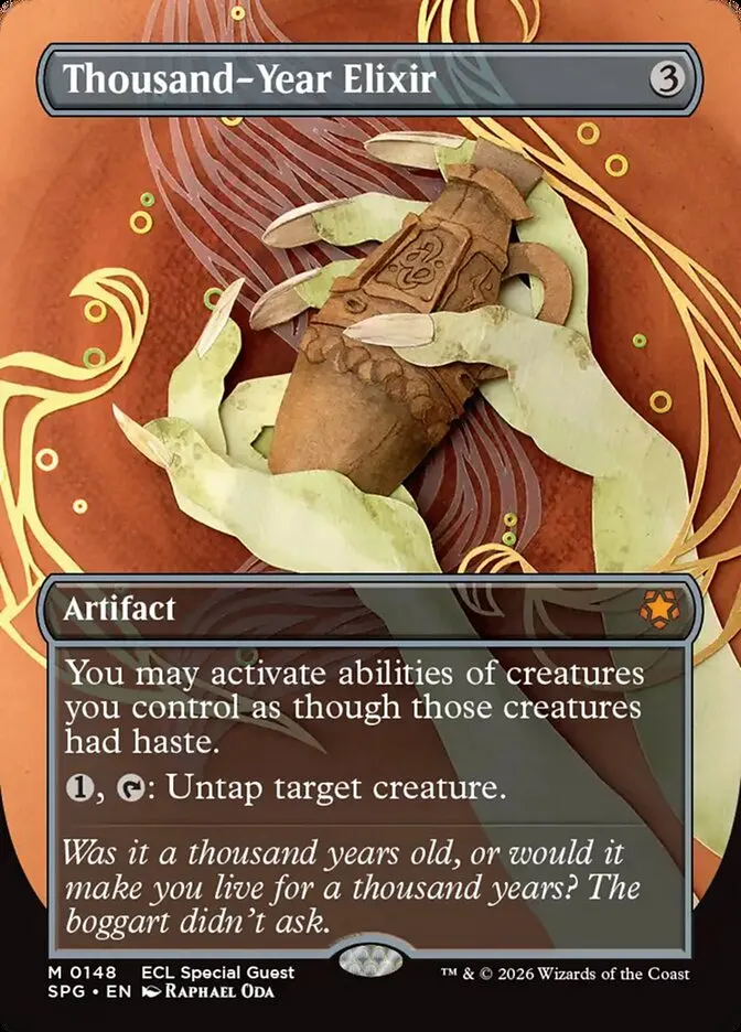 2023 Special Guests Thousand-Year Elixir mythic #148 mythic card image