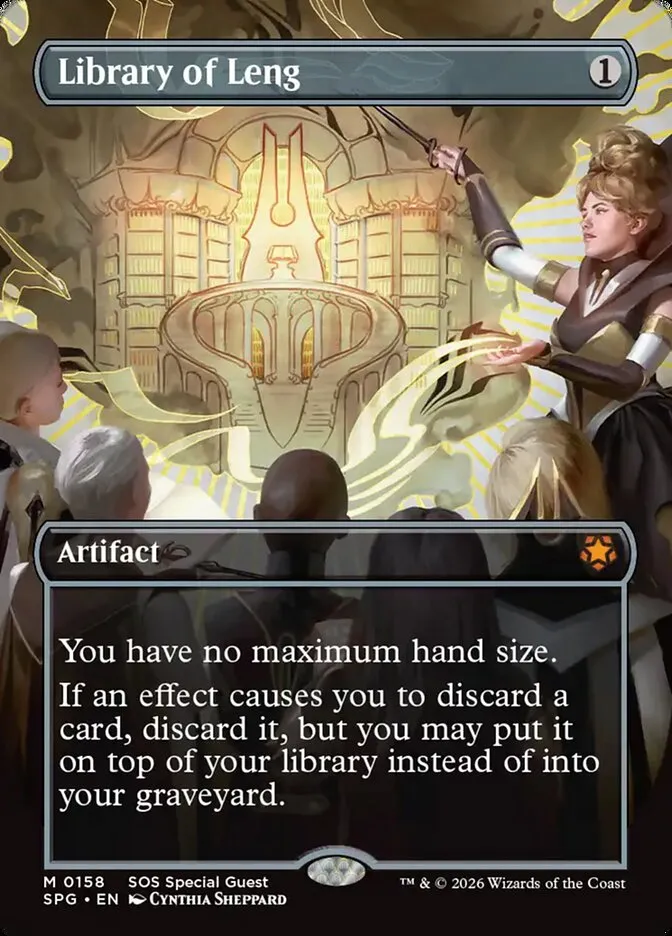 2023 Special Guests Library of Leng #158 mythic card image