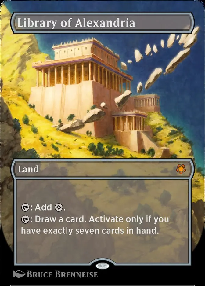 2023 Special Guests Library of Alexandria #158a mythic card image