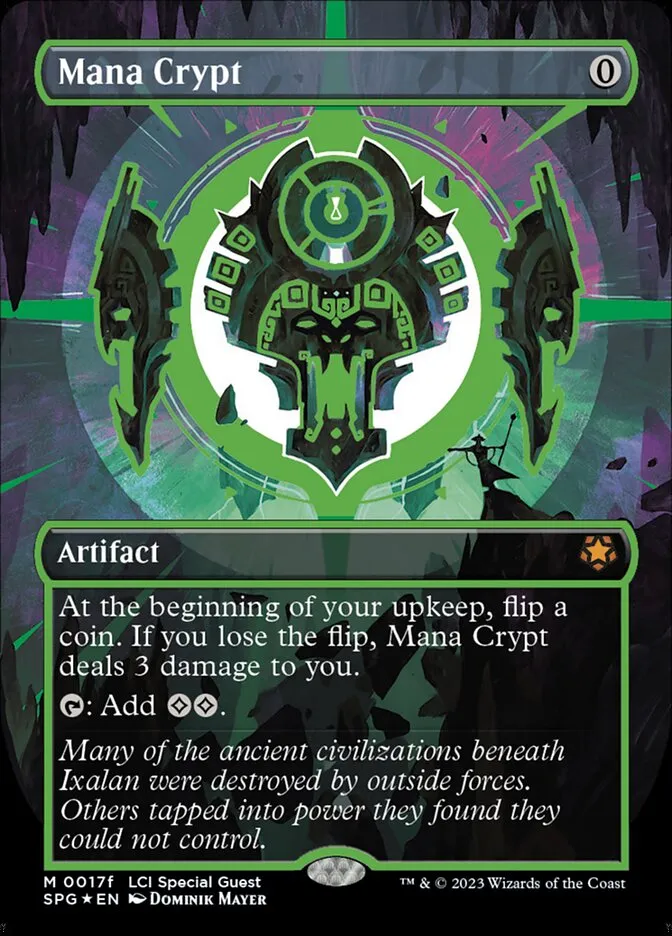 2023 Special Guests Mana Crypt mythic #17f mythic card image