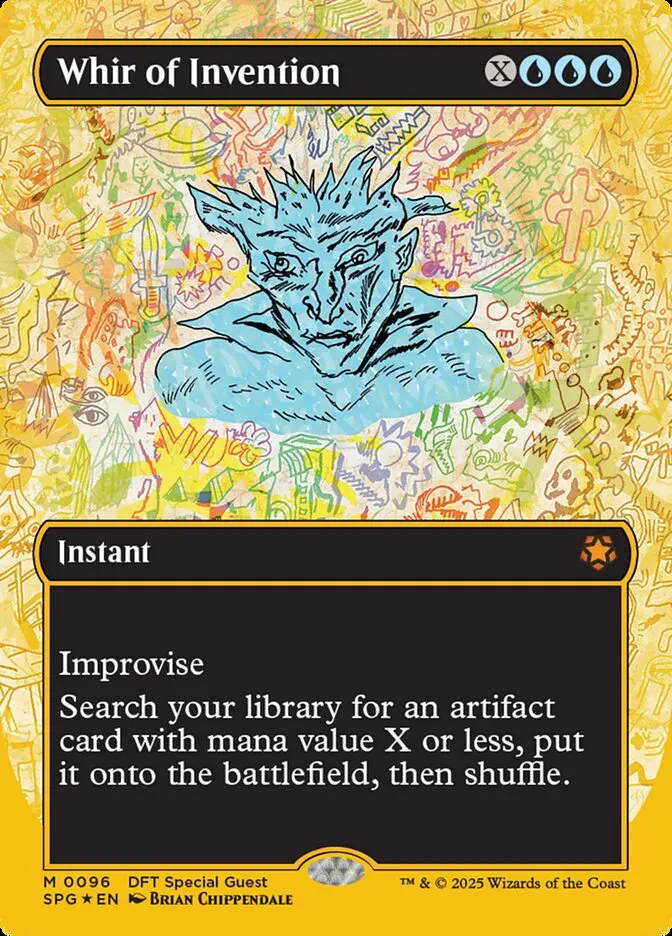 2023 Special Guests Whir of Invention #96 mythic card image