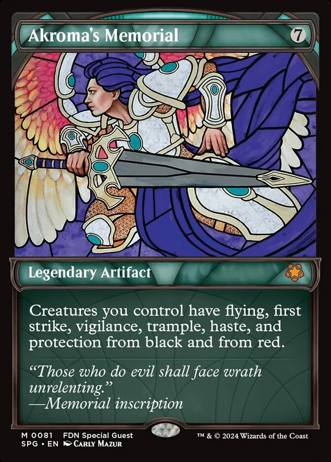 2023 Special Guests Akroma's Memorial #81 mythic card image
