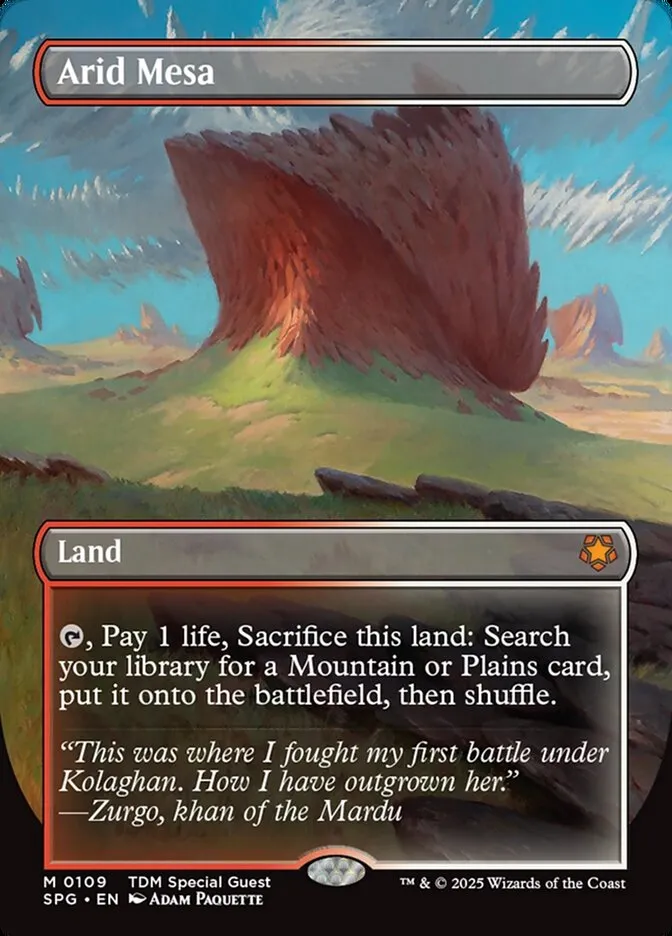 2023 Special Guests Arid Mesa #109 mythic card image