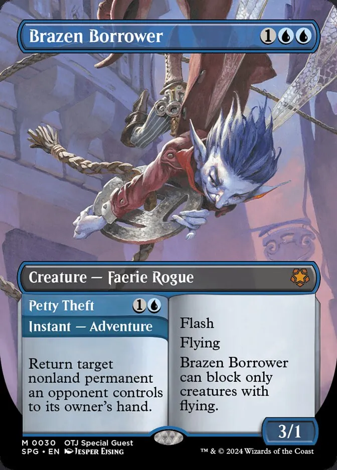 2023 Special Guests Brazen Borrower // Petty Theft #30 mythic card image